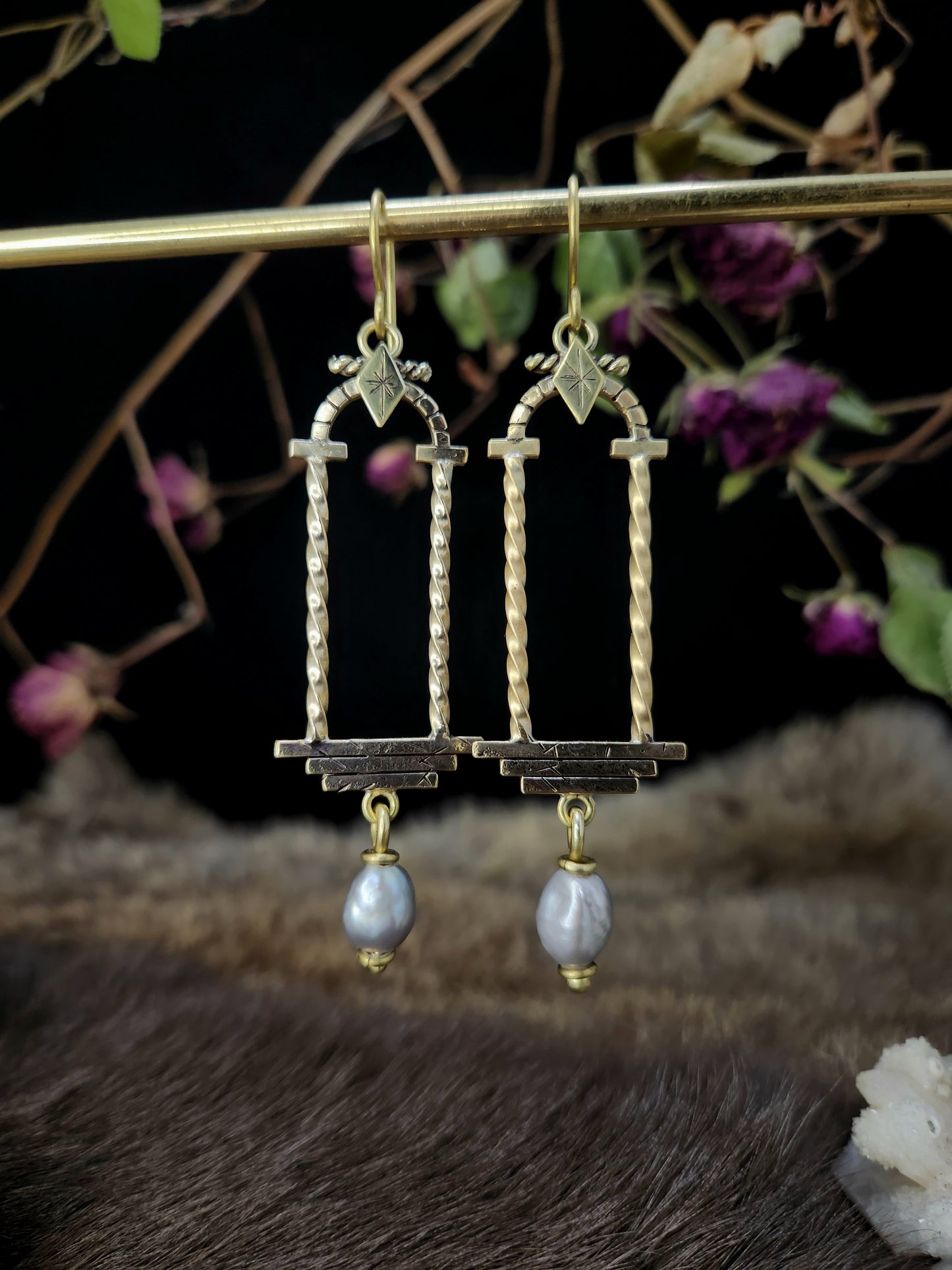 The Portal Earrings ft. Freshwater Pearls