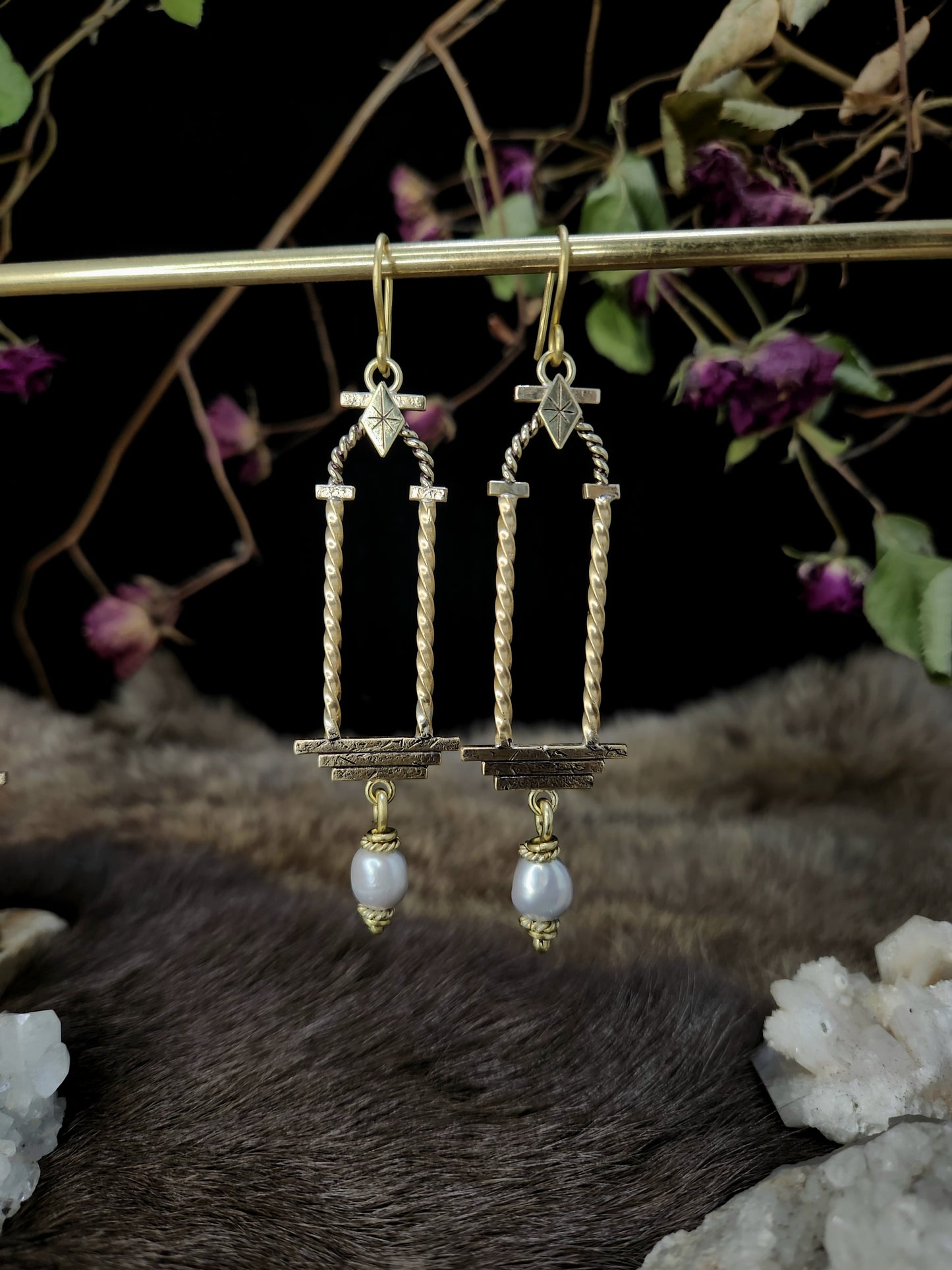 The Portal Earrings ft. Freshwater Pearls