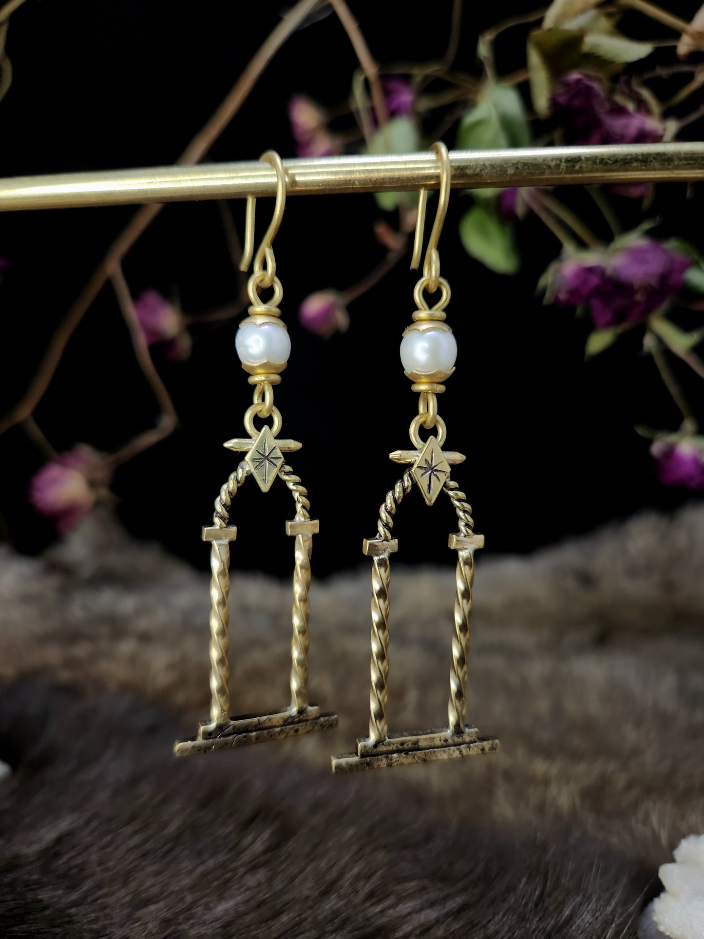 The Portal Earrings ft. Freshwater Pearls