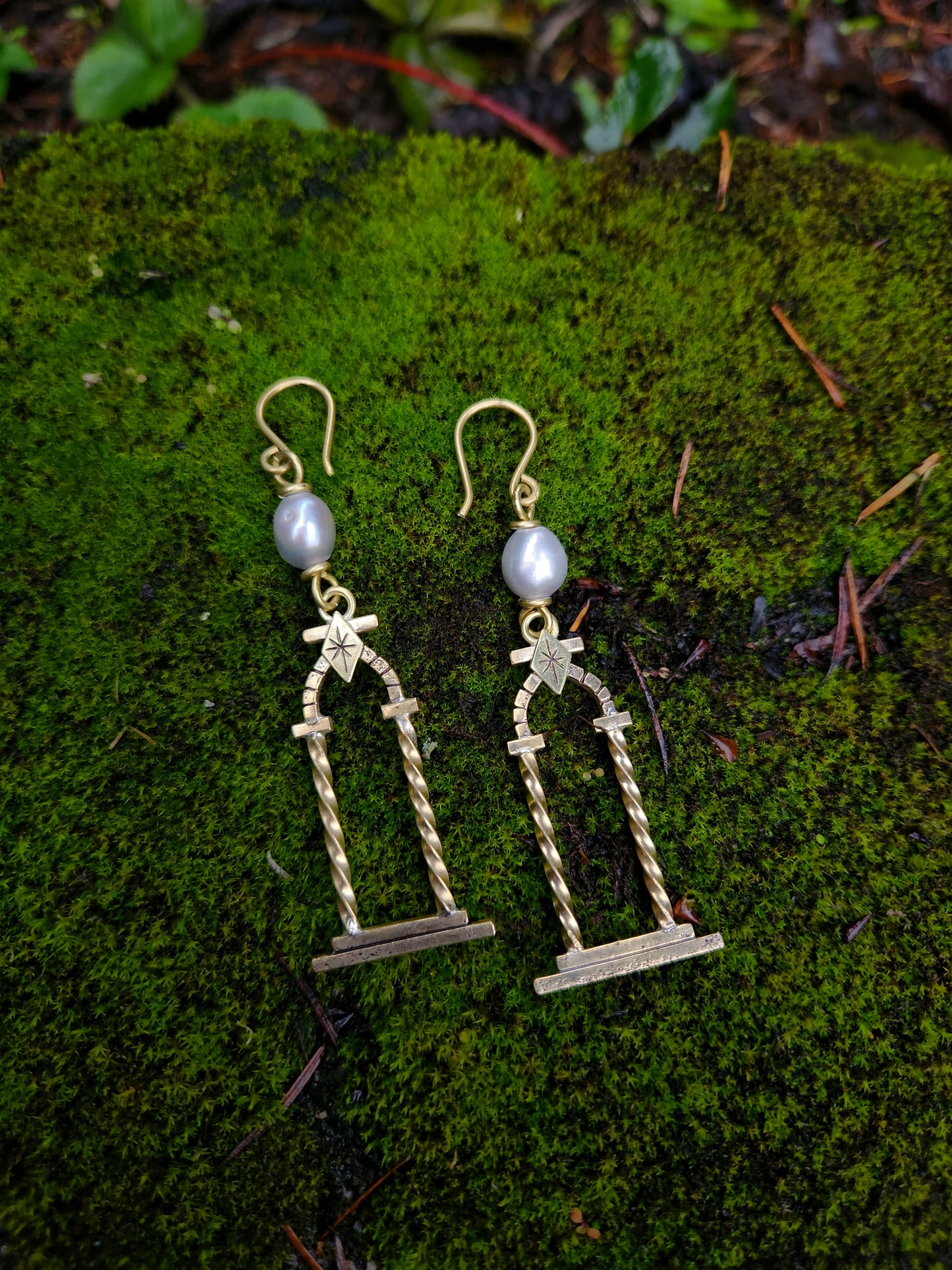 The Portal Earrings ft. Freshwater Pearls