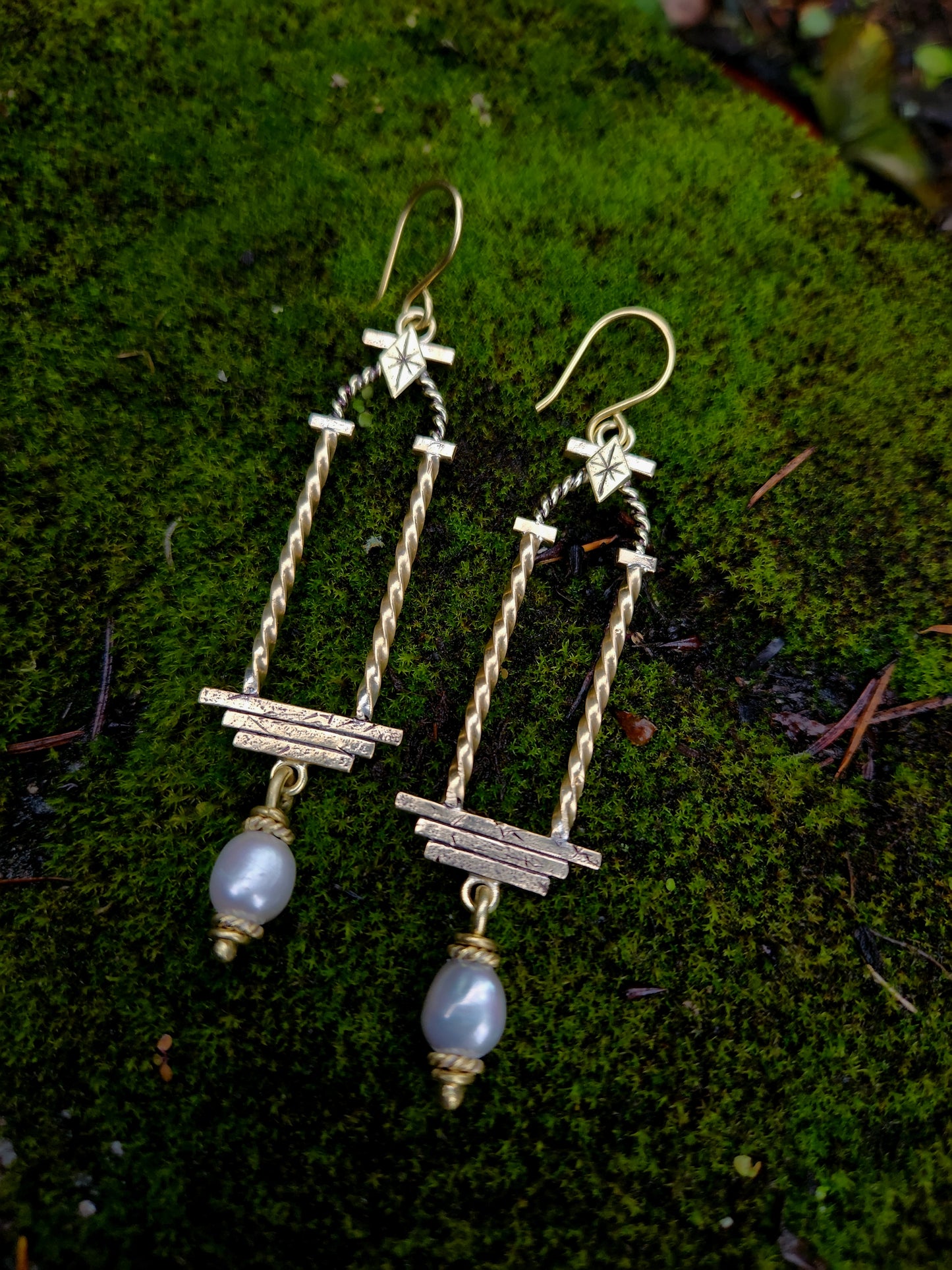 The Portal Earrings ft. Freshwater Pearls