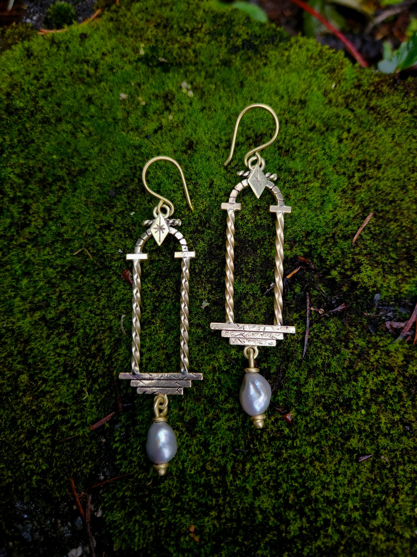 The Portal Earrings ft. Freshwater Pearls