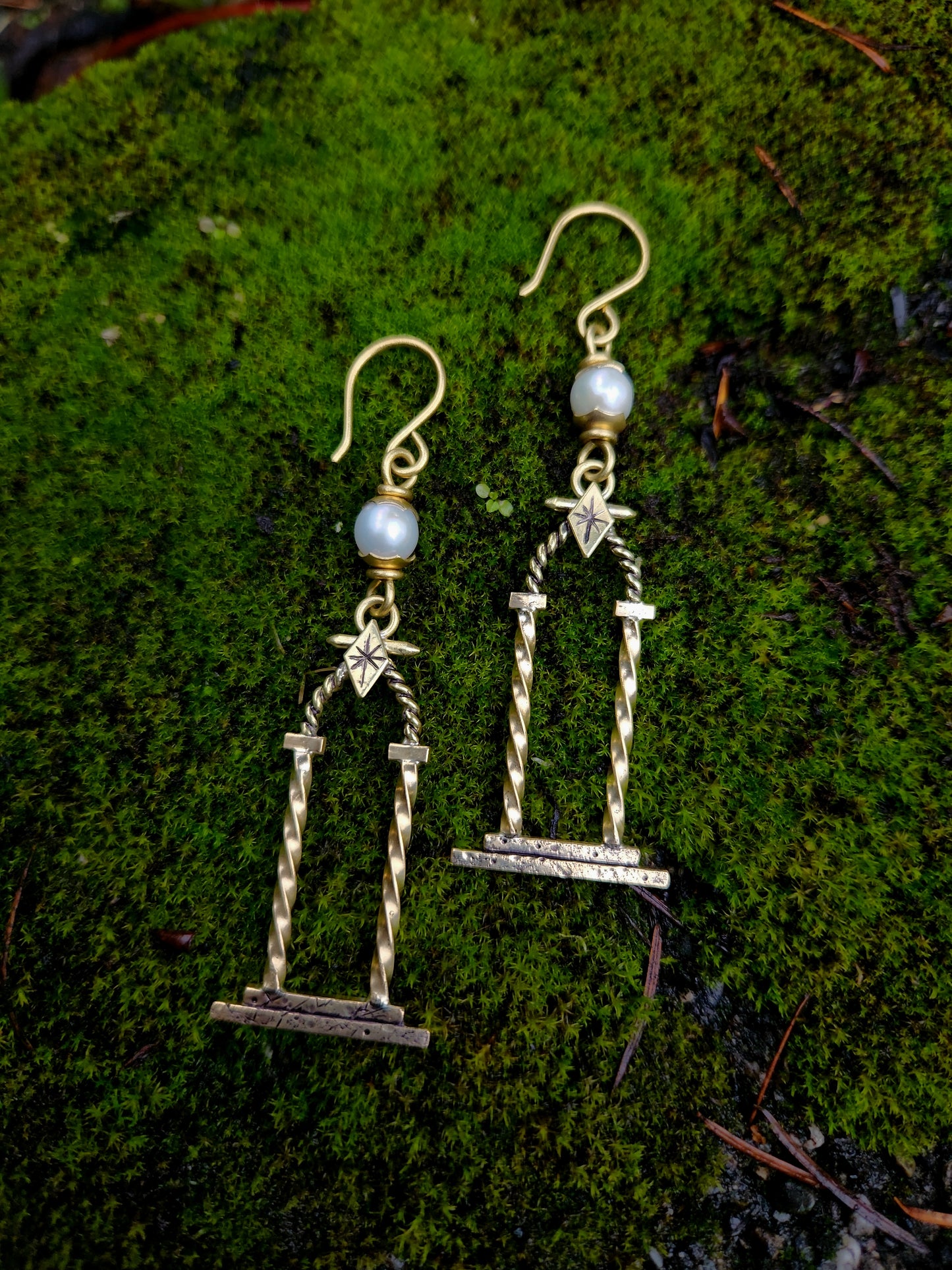 The Portal Earrings ft. Freshwater Pearls