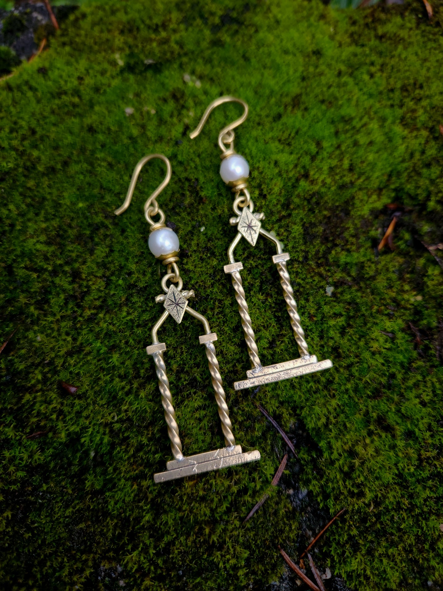 The Portal Earrings ft. Freshwater Pearls