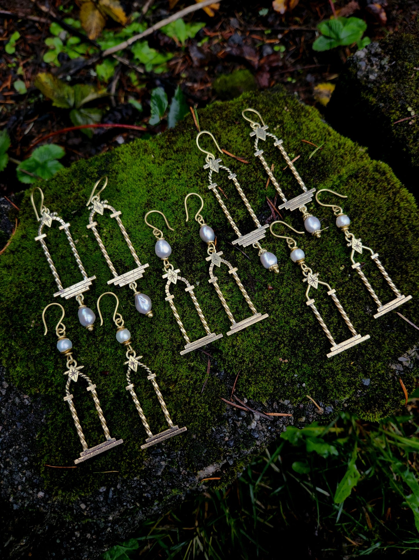 The Portal Earrings ft. Freshwater Pearls