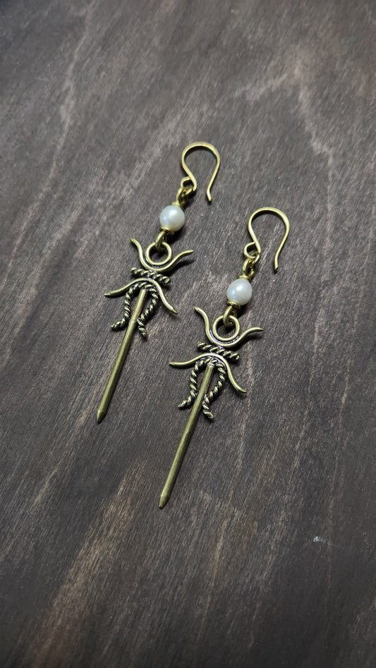 Eldriheda Earrings ft. Pearls