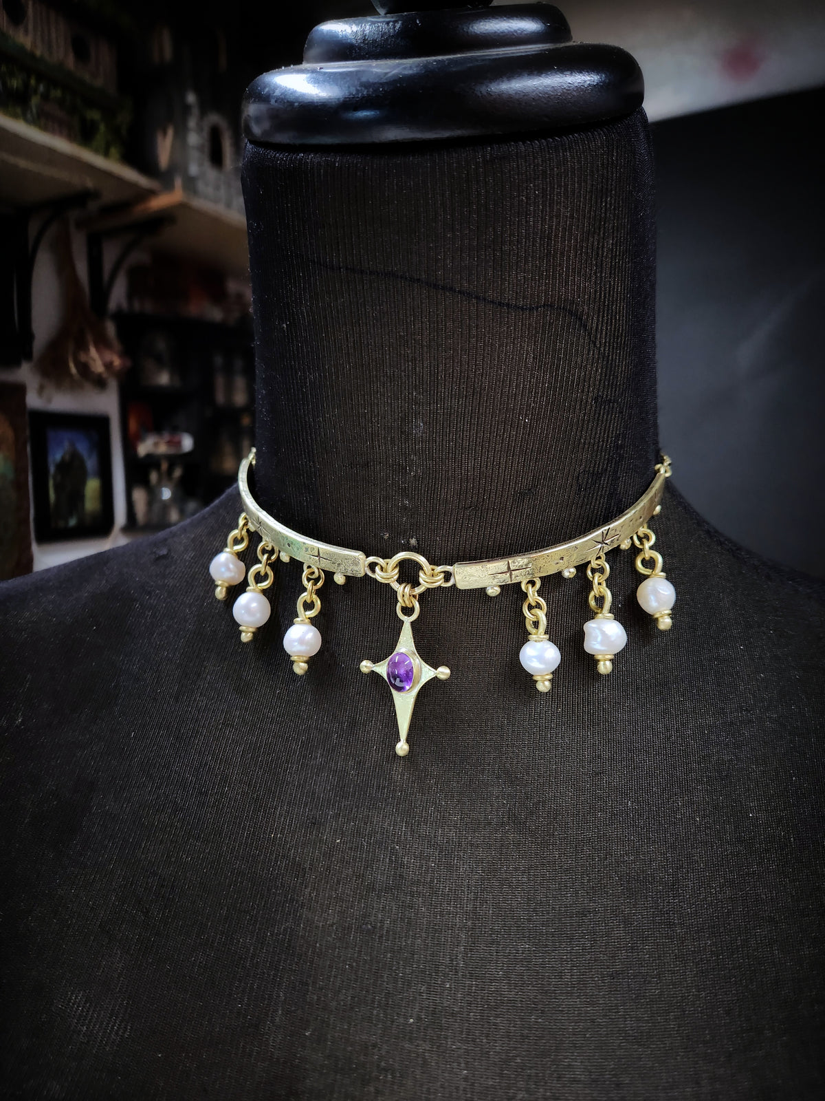 Pre-Order Studded Star Choker Necklace