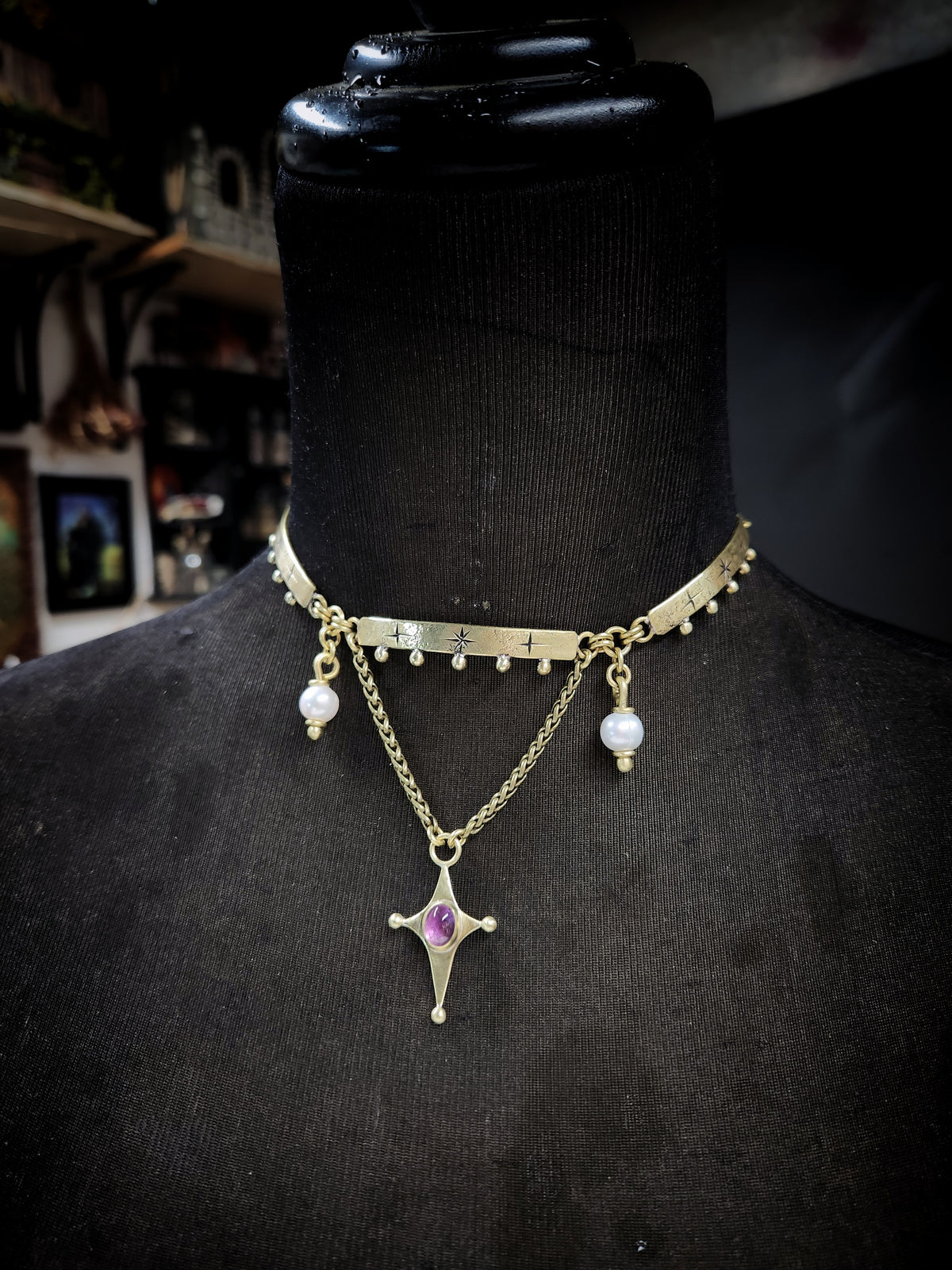Pre-Order Studded Star Choker Necklace