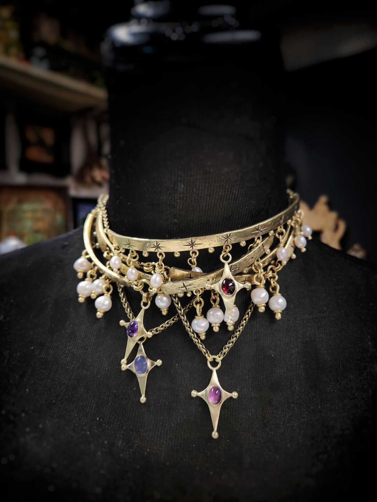 Pre-Order Studded Star Choker Necklace