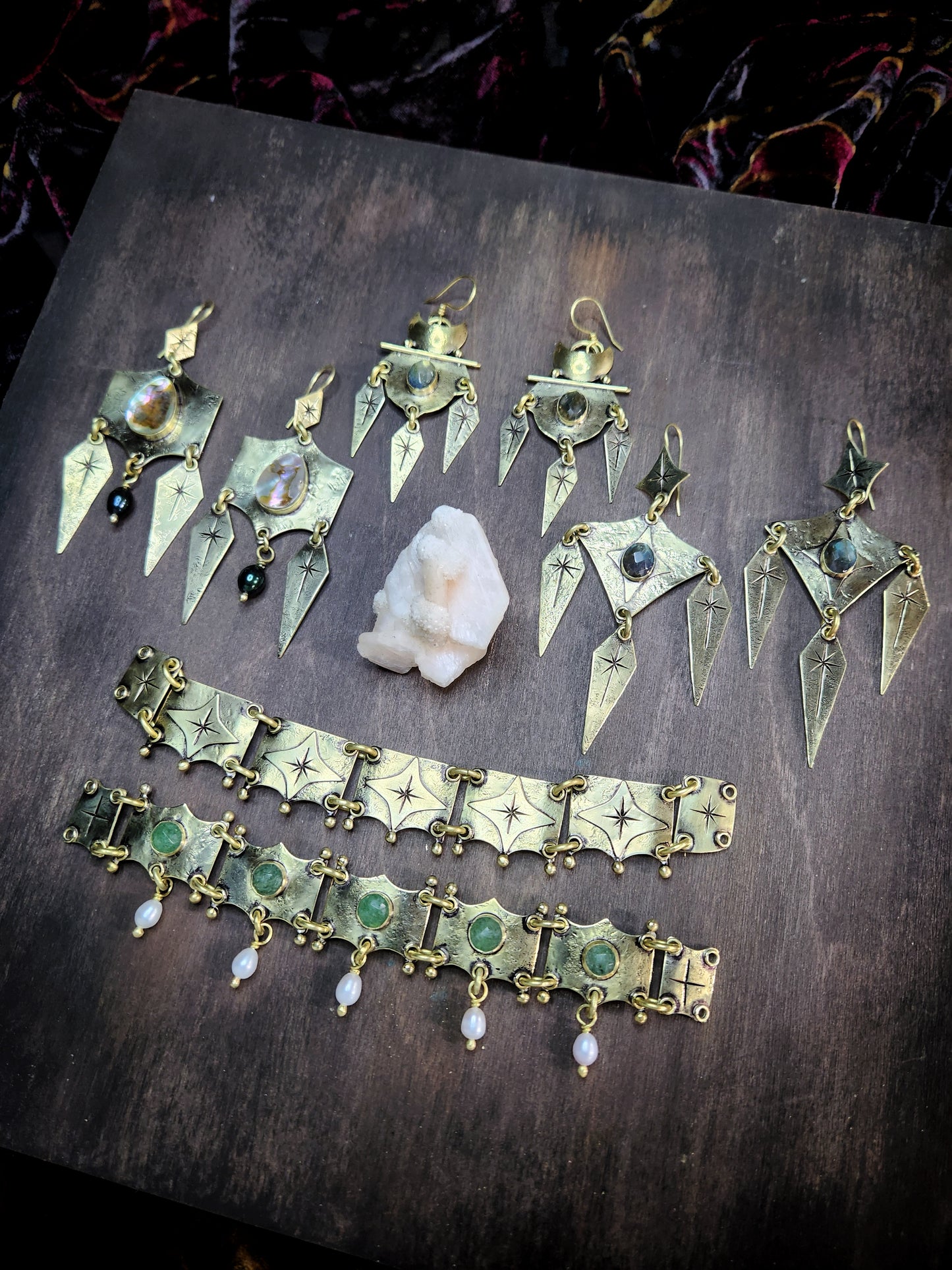 Starfall Abalone & Pearl Earrings