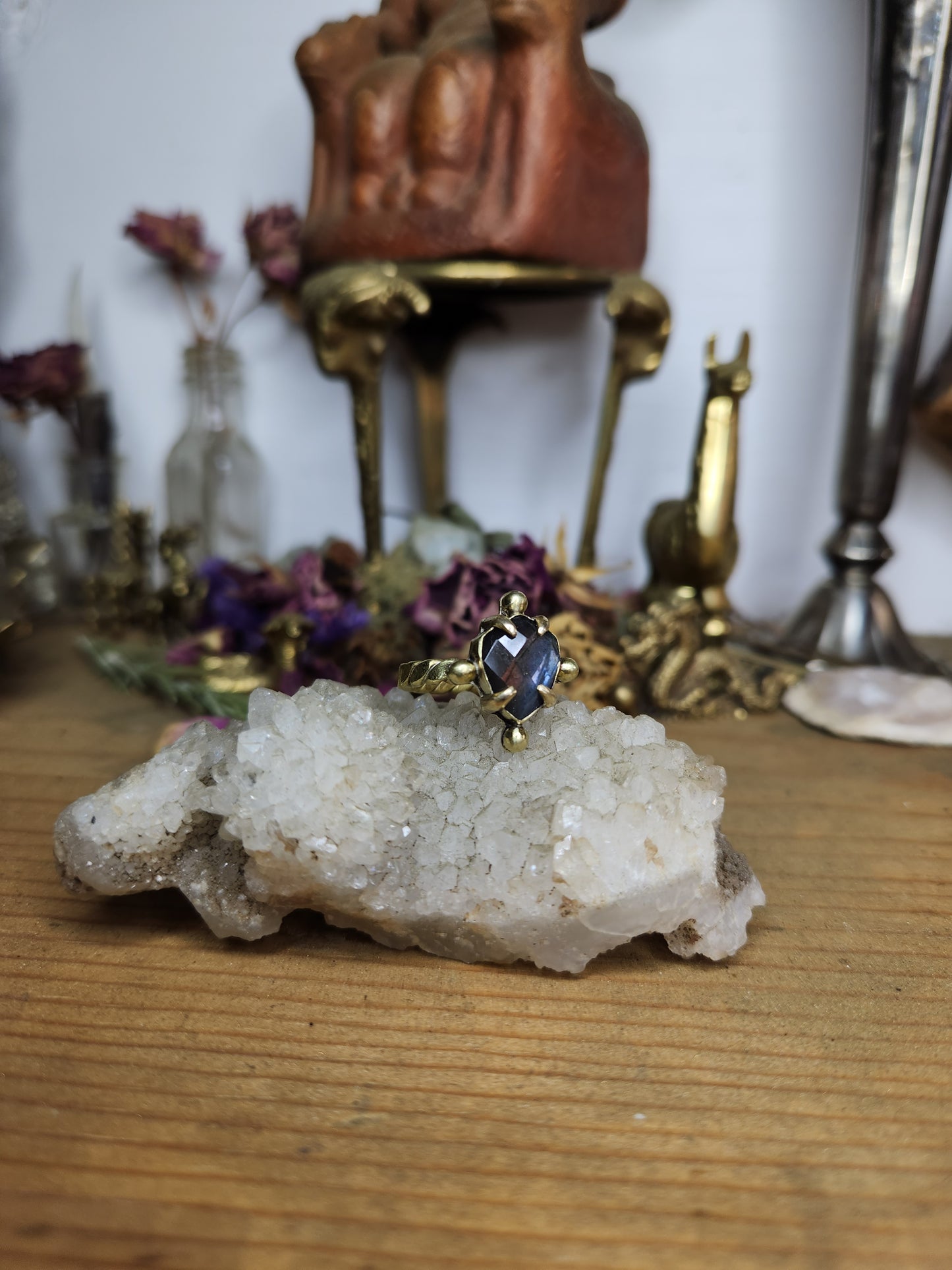 Labradorite Rope Ring