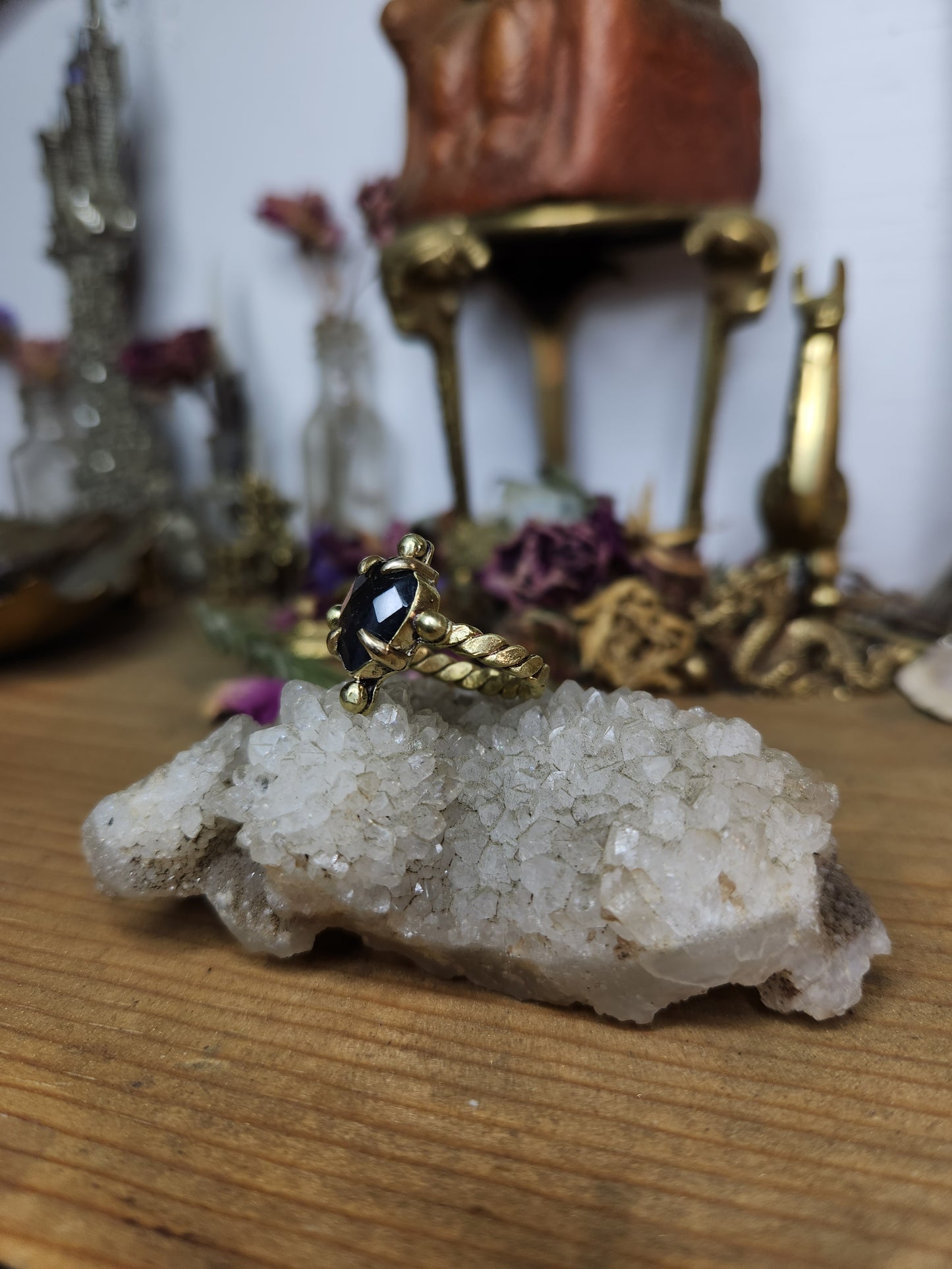 Labradorite Rope Ring