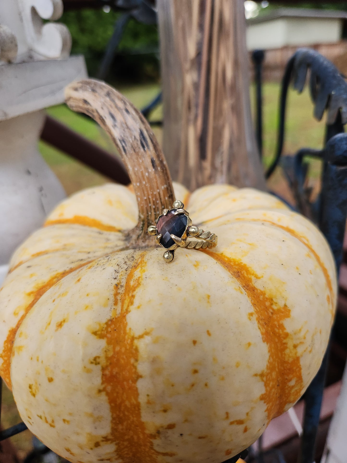 Labradorite Rope Ring