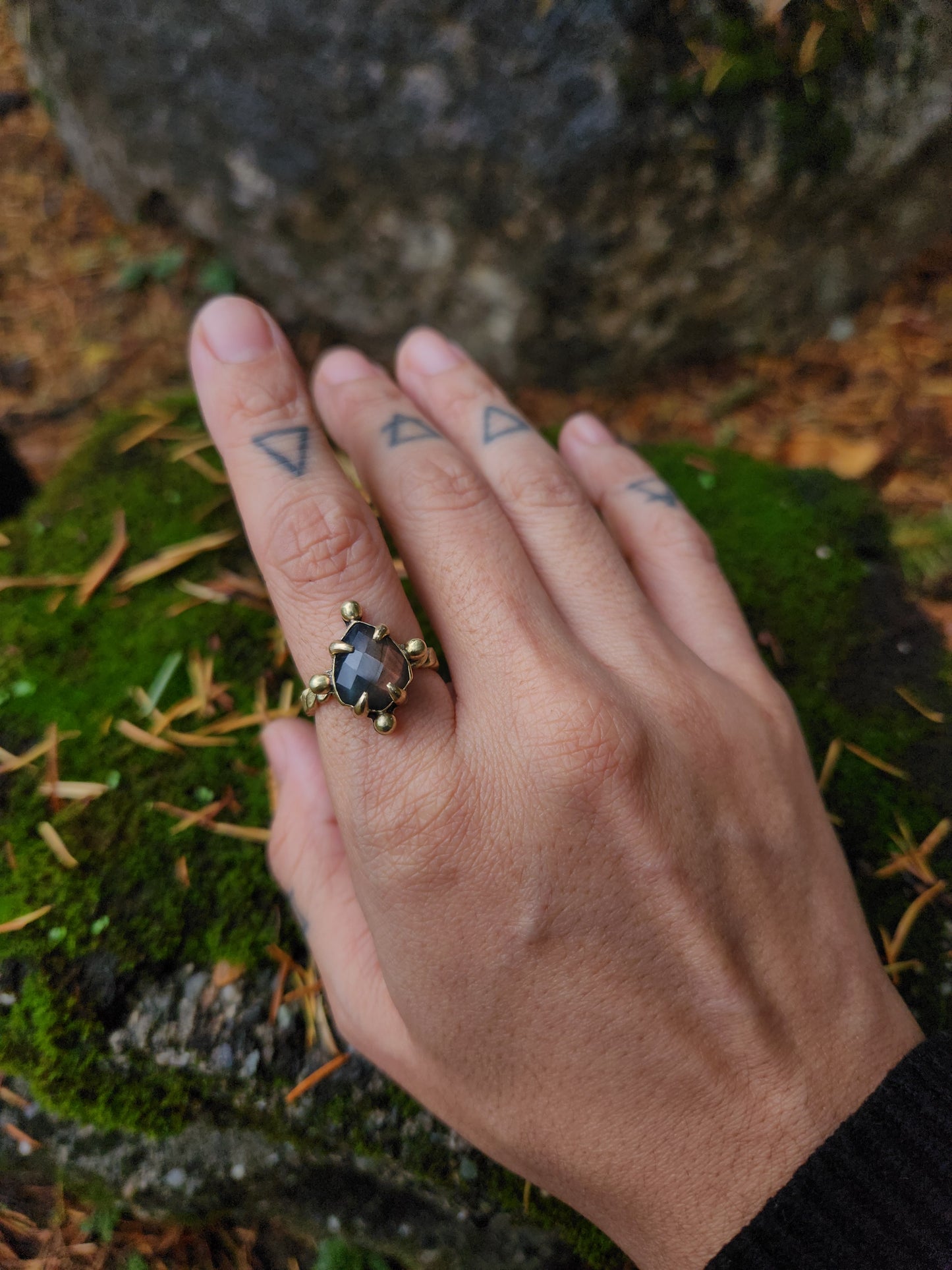 Labradorite Rope Ring