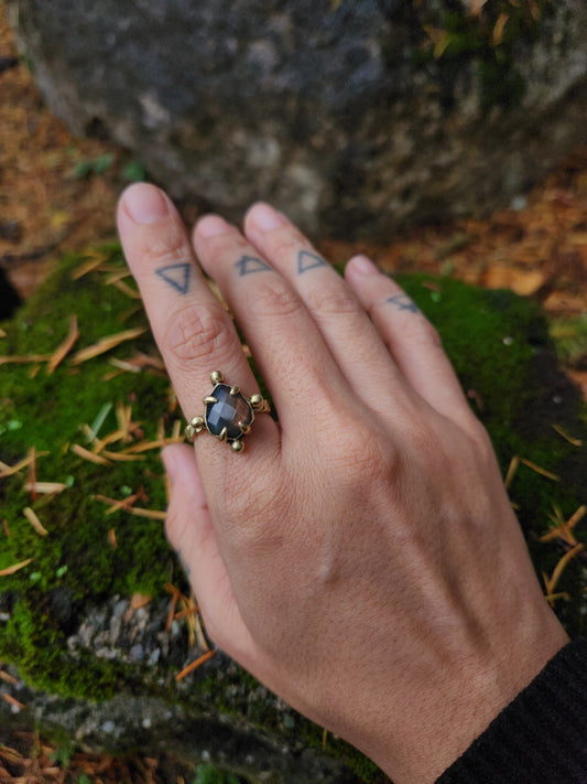 Labradorite Rope Ring