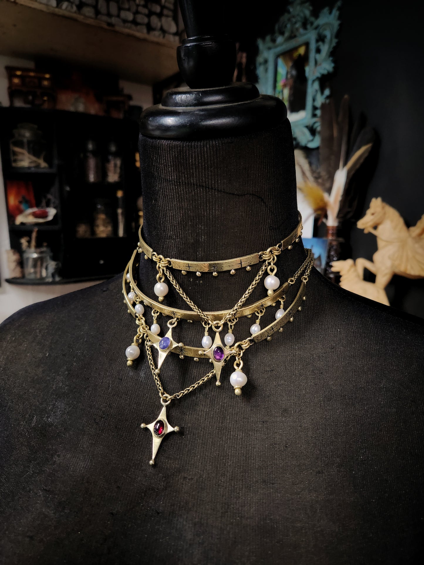 Pre-Order Studded Star Choker Necklace